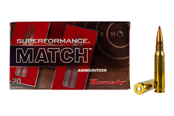 Hornady Superformance Match 308 ammunition is loaded with the 168 grain ELD Match bullet